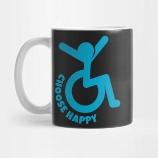 Choose Happy - Wheelchair Icon Mug